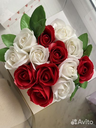 Букет из мыльных роз