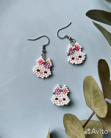 Серьги из бисера