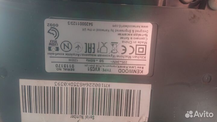 Насадка Соковыжималка шнековая kenwood