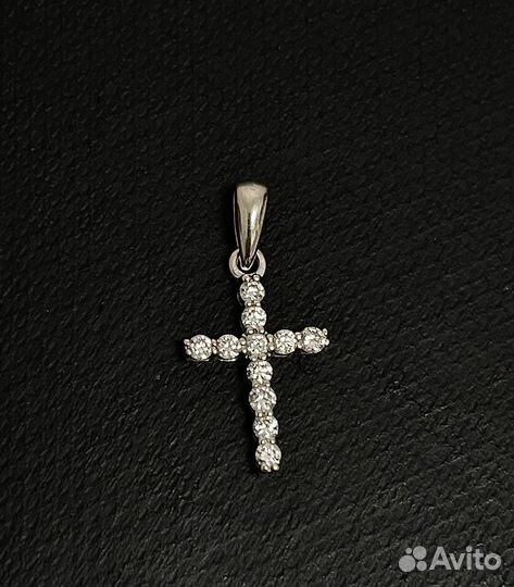 Подвеска из белого золота с бриллиантами