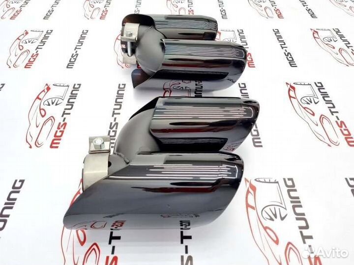 Насадки для Porsche Macan 2019+ S черные