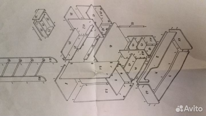 Детская кровать, стол, шкаф. Три в одном