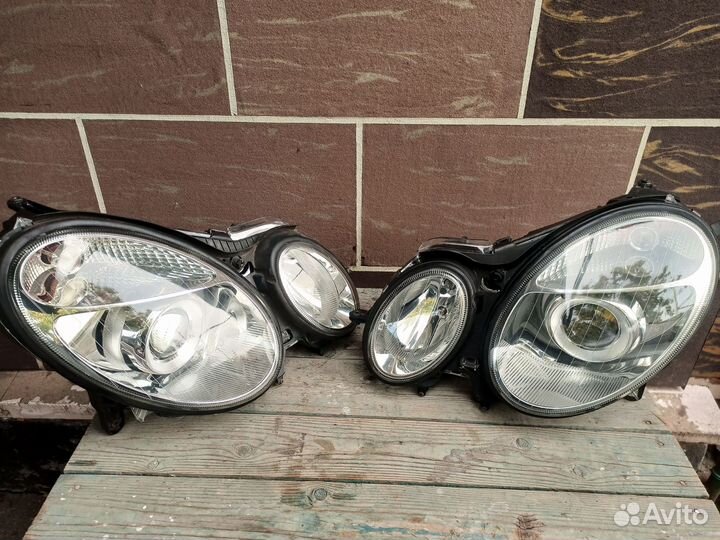 Фары mercedes w211 дорестайлинг