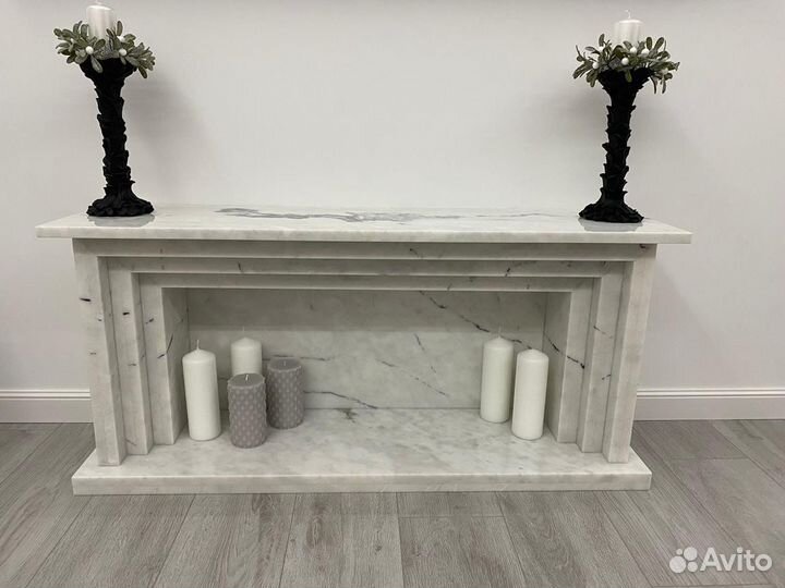 Фальш камин из мрамора