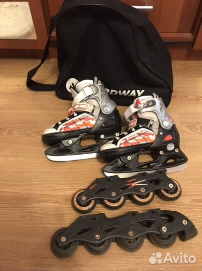 Роликовые коньки детские раздвижные