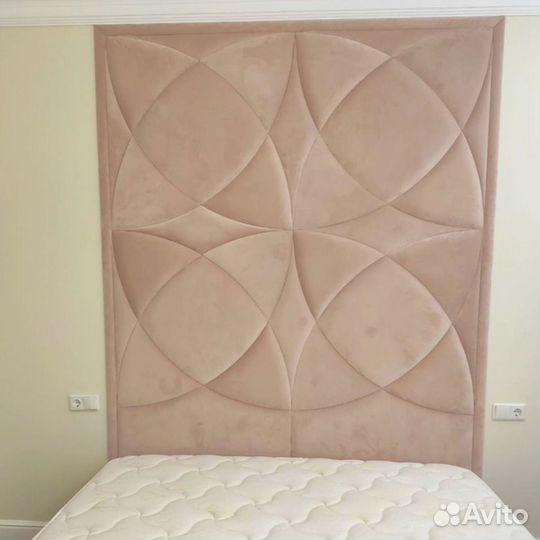 Мягкие стеновые панели в спальне