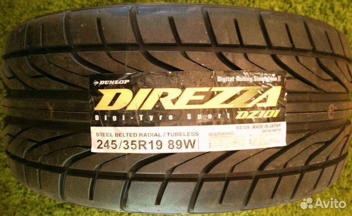 Dunlop Direzza DZ101 245/35 R19 89W