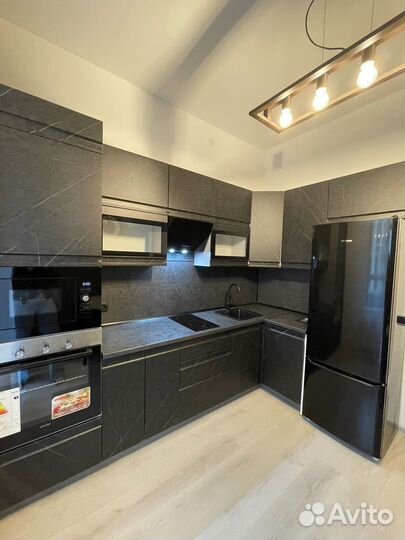 Кухня угловая черная В наличии