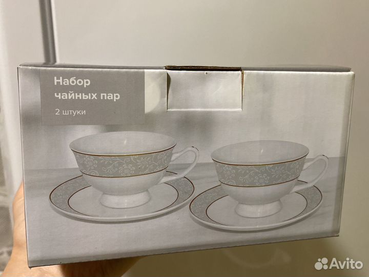 Набор чайной посуды: чашки + блюдца