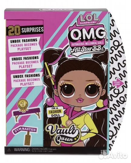 LOL Surprise Кукла OMG Sports Doll Гимнастка 25 см