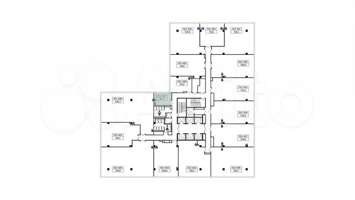Продается офисное помещение, площадь 28.2 кв.м