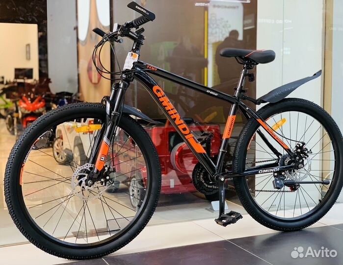 Велосипед новый 26 чёрно /оранжевый