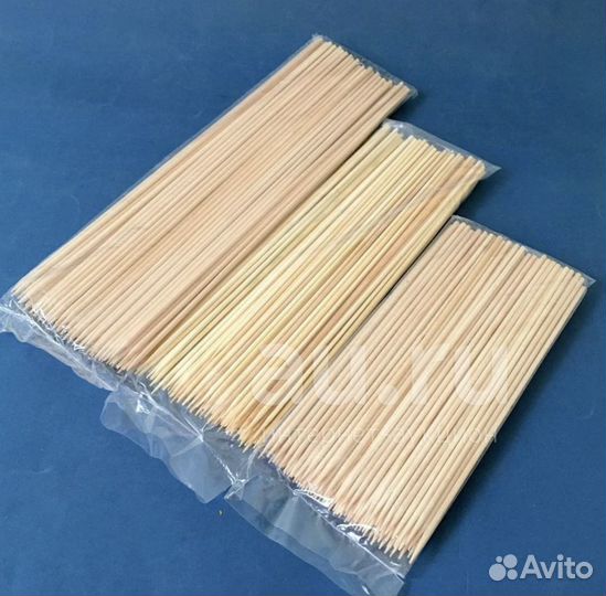 Шампуры 30 см деревянные бамбуковые 100 шт. в упак