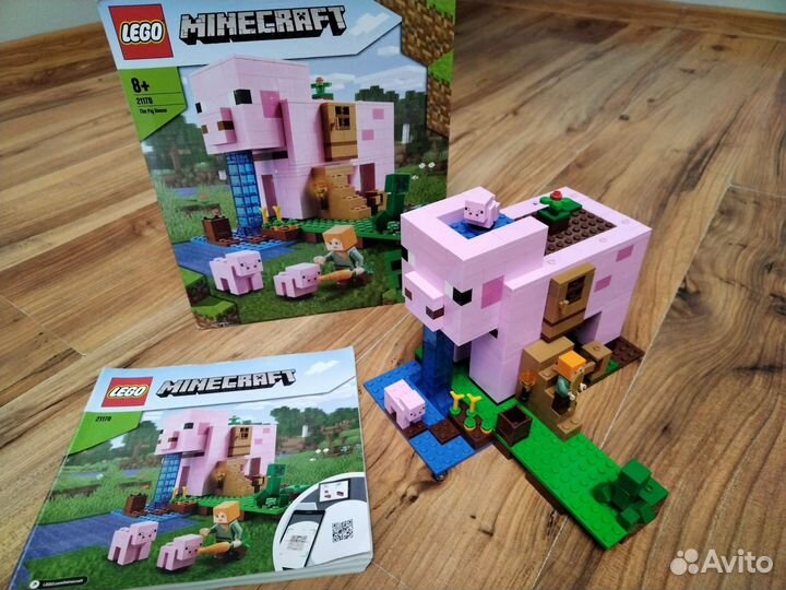 Lego minecraft дом свинья оригинал