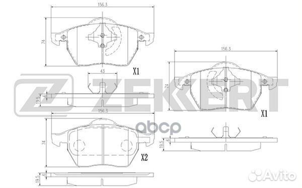 Колодки торм. диск. передн. Audi A3 99- TT 98