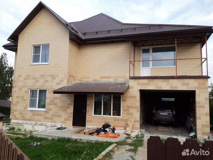 Фасадная плитка Блок на сетке