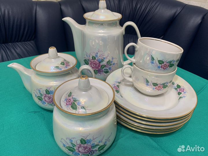 Сервиз чайный СССР Туймазинский фарфор