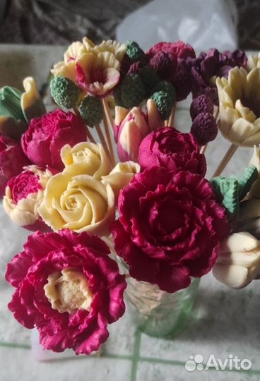 Силиконовые формы тюльпаны для мыла,шоколада,зефир