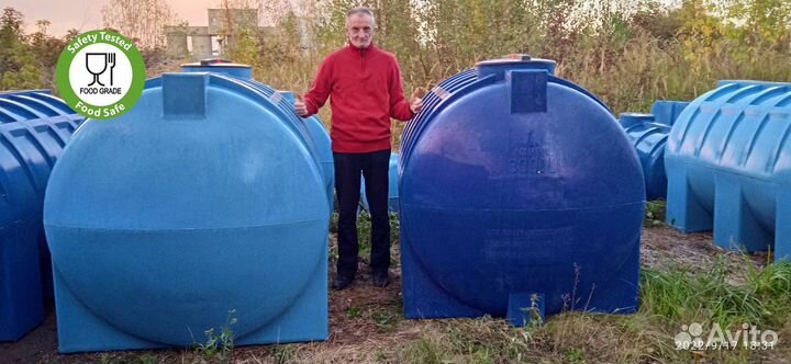 Резервуар для воды 3000 л / гарантия 5 лет