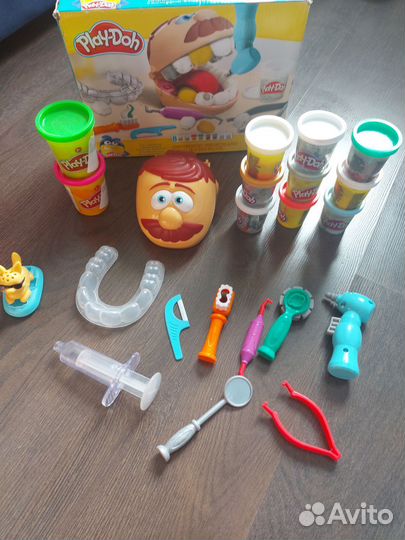 Игрушки набор play doh зубастик пластилин