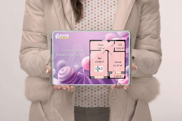 1-к. квартира, 39 м², 3/4 эт.