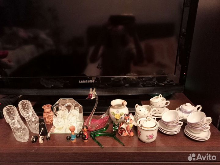 Статуэтки, посуда гдр, СССР, хрусталь, керамика