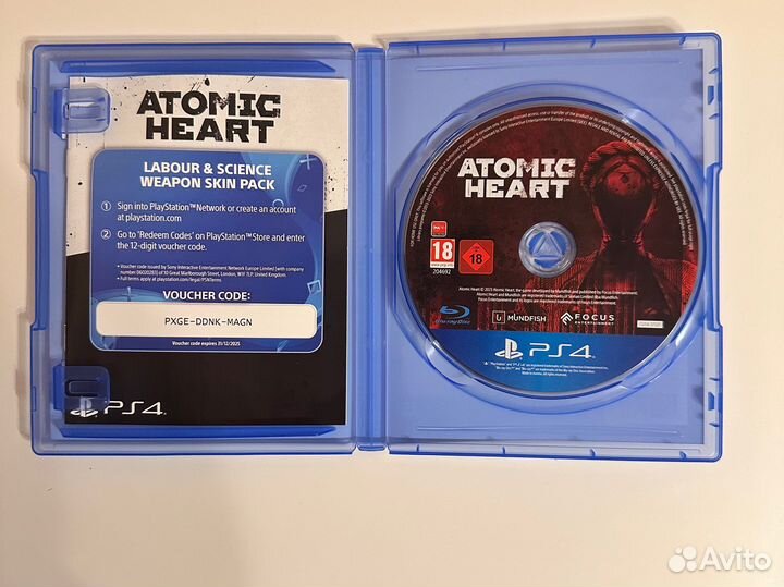Диск с игрой Atomic Heart ps4/ps5