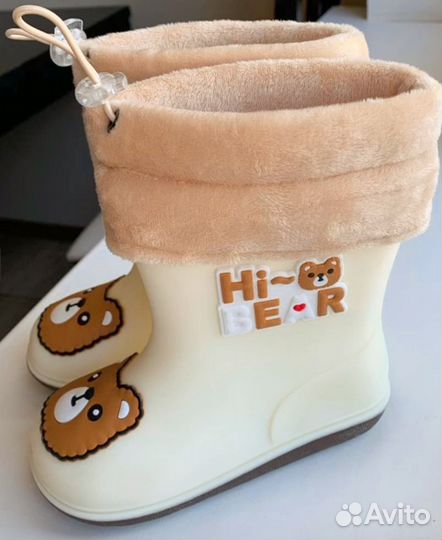 Сапожки резиновые с утеплителем