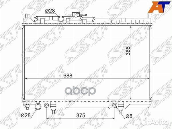 Радиатор Nissan Almera Classic 06-12 SG-NS0001
