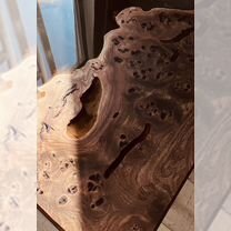 Журнальный стол из массива карагача и смолы, Белорецк