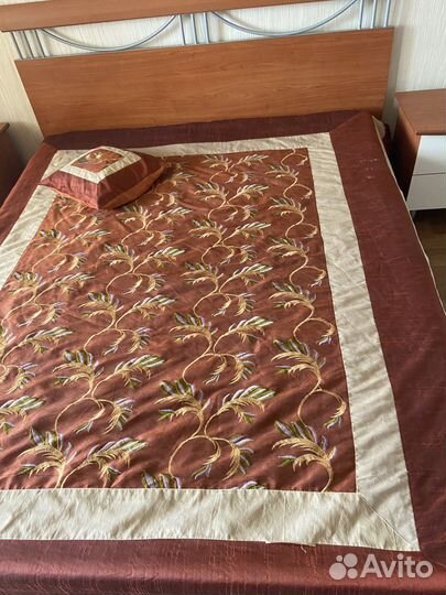 Покрывало плед шелк 100 Вышивка