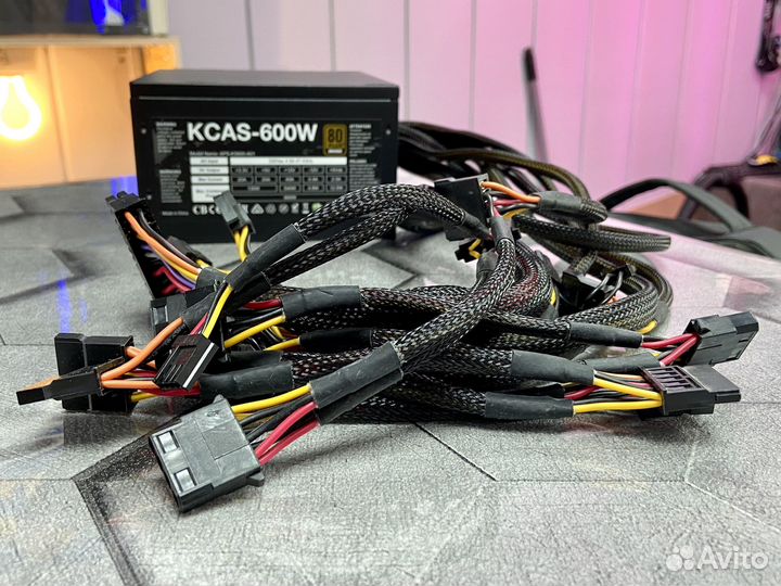 Блок питания Aerocool kcas 600W, 80+ Bronze