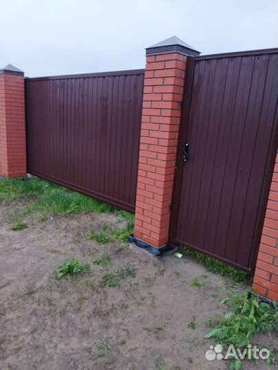 Откатные ворота под ключ