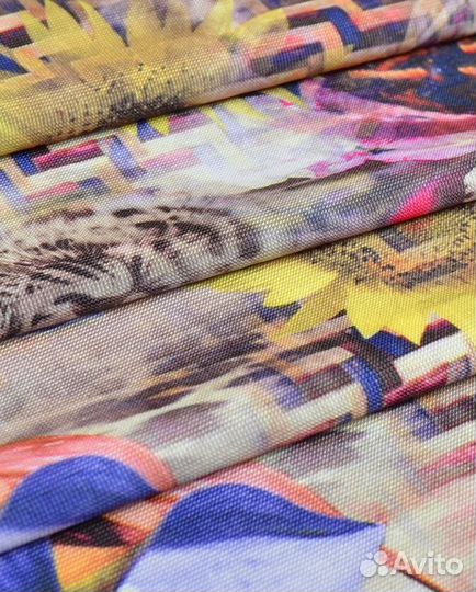 Ткань масло принт