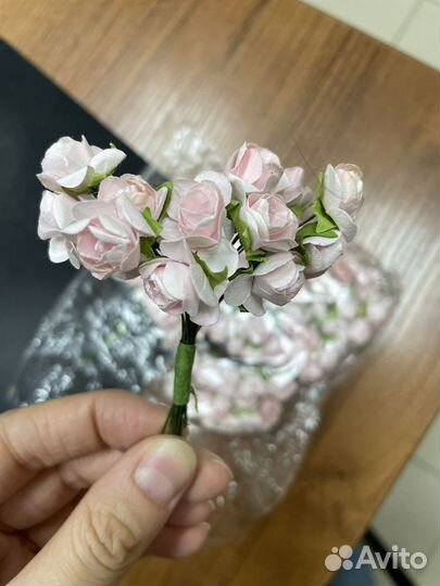 Бумажные цветы для скрапбукинга