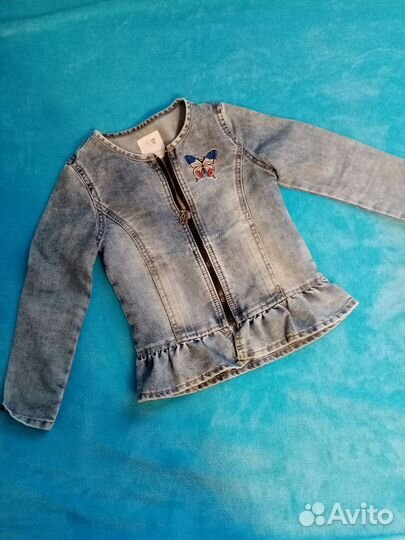 Куртка джинсовая детская размер 116