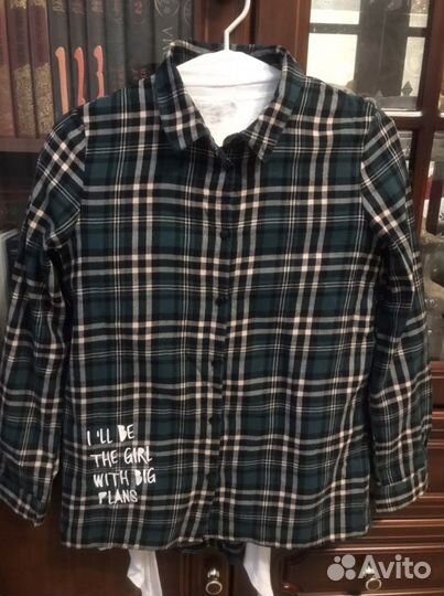 Рубашки в клетку на рост 146