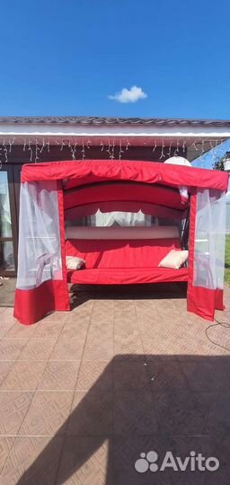 Пошив тентов на шатры и садовые качели