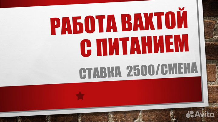 Охранник на вахту с питанием