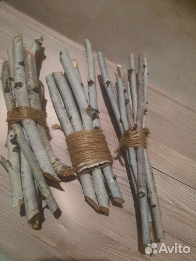 Веточки для грызунов.Береза.фундук.вишня