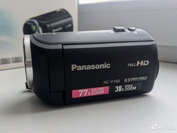 Видеокамера Panasonic HC-V160, Зум 77x, как новая