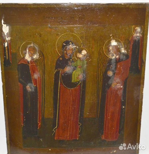 Иконы старинные : Кипрская бм, Знамение