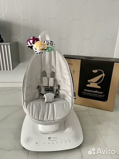 4moms MamaRoo new серебро электрокачели