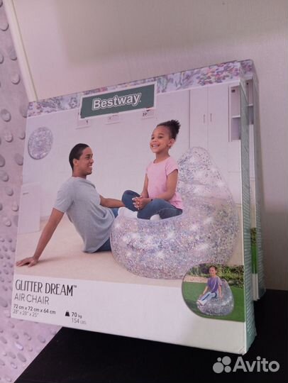 Надувное кресло bestway новое
