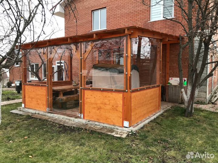 Мягкие окна на базу отдыха