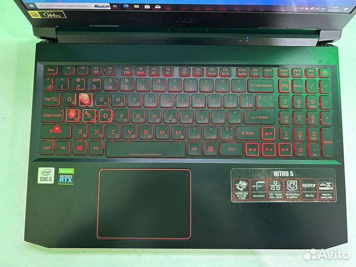 Игровой ноутбук Acer Nitro 5 i5 10300h/RTX 3050