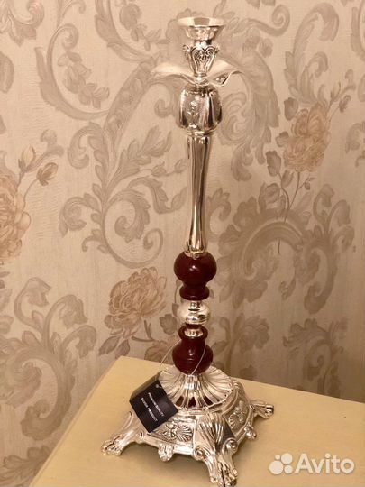 Подсвечник посеребренный