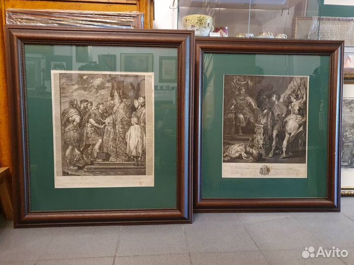 Картины антикварные гравюры в интерьер