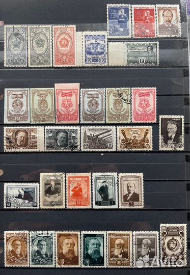 Почтовые марки, гашеные, СССР, 1940-е гг. П001