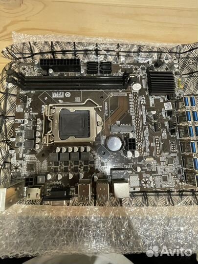 Материнская плата btc b250c (12 видеокарт)